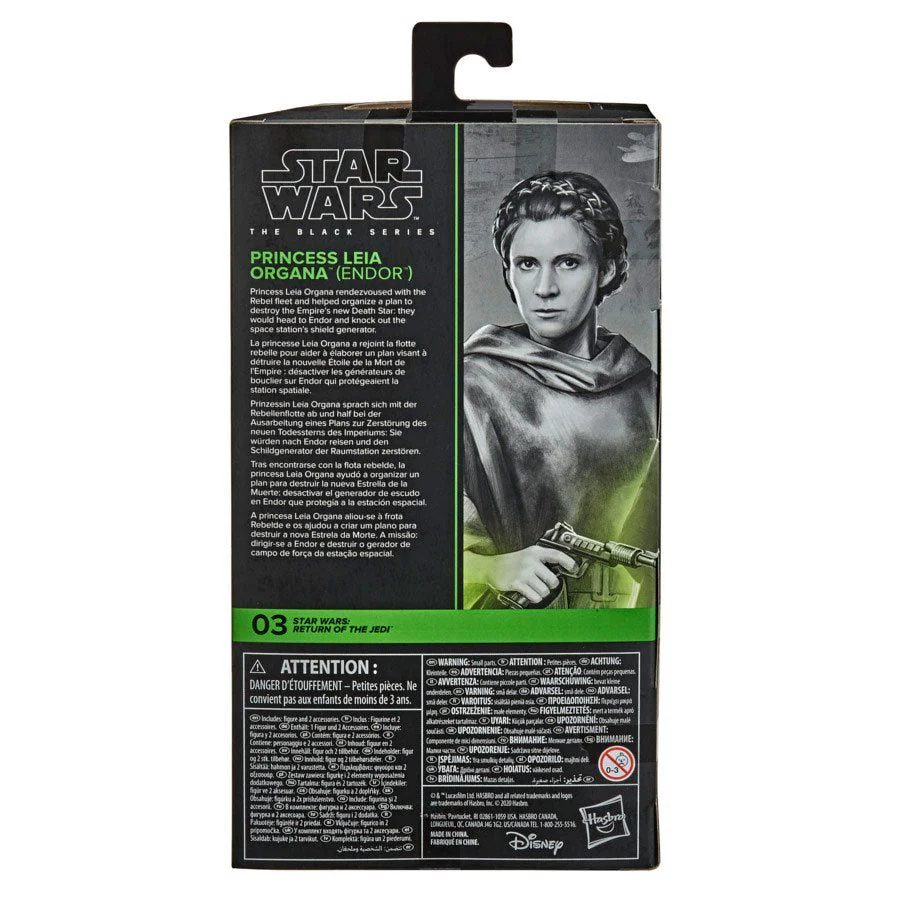 Star Wars The Black Series Princess Leia Organa (Endor Battle Poncho) 6-Inch Action Figure - Image 2