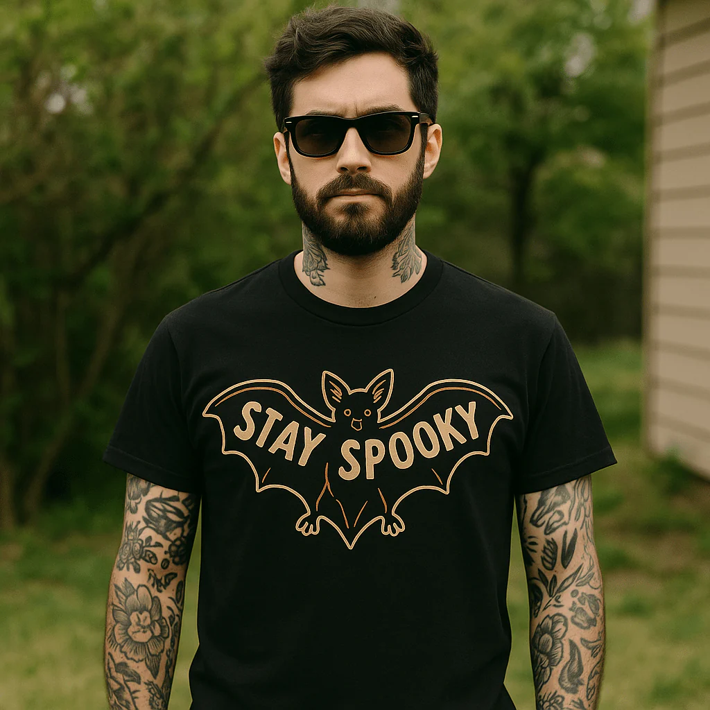 Stay Spooky Bat T-Shirt - Image 3