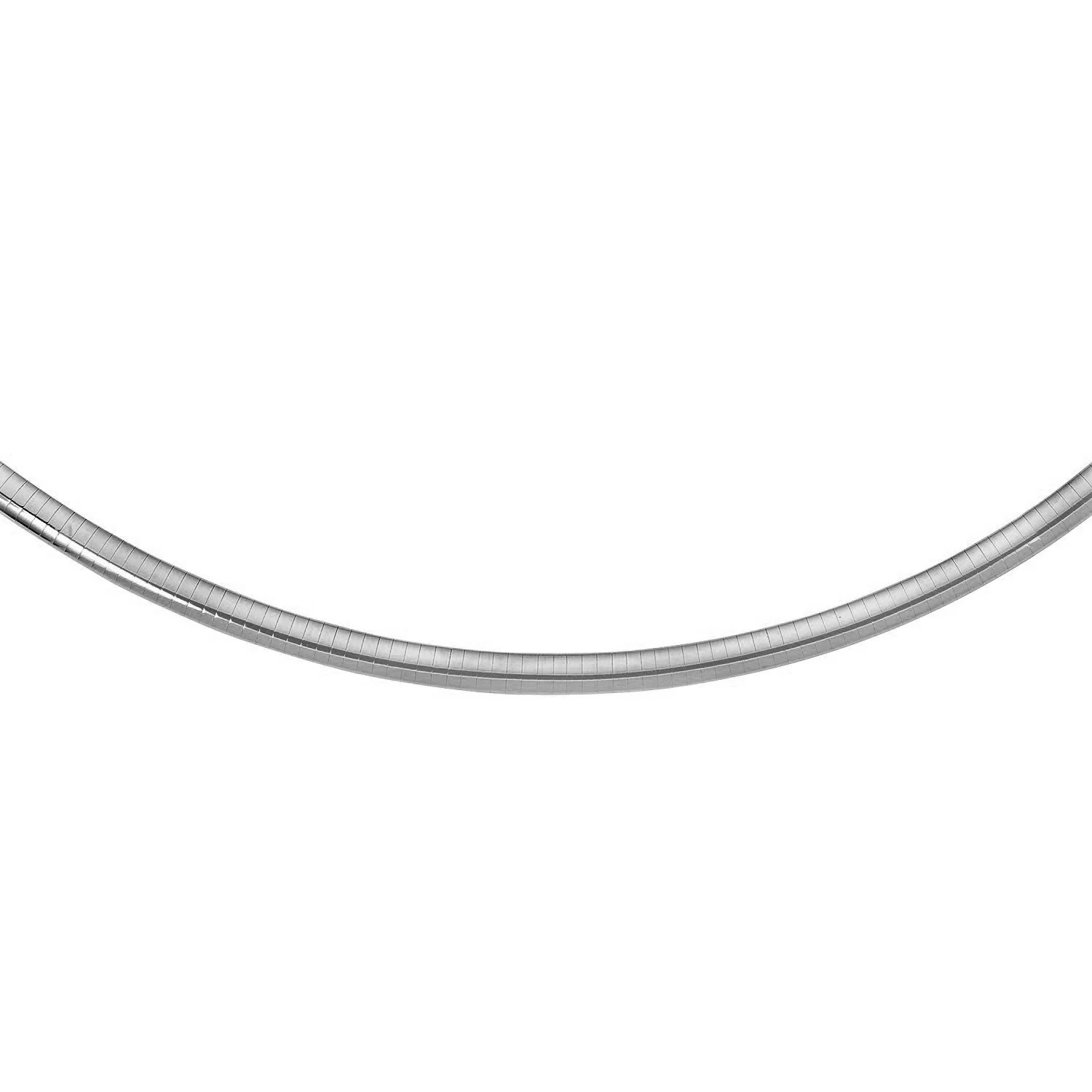Sterling Silver Classic Omega Chain Necklace (6.0mm) - Image 3