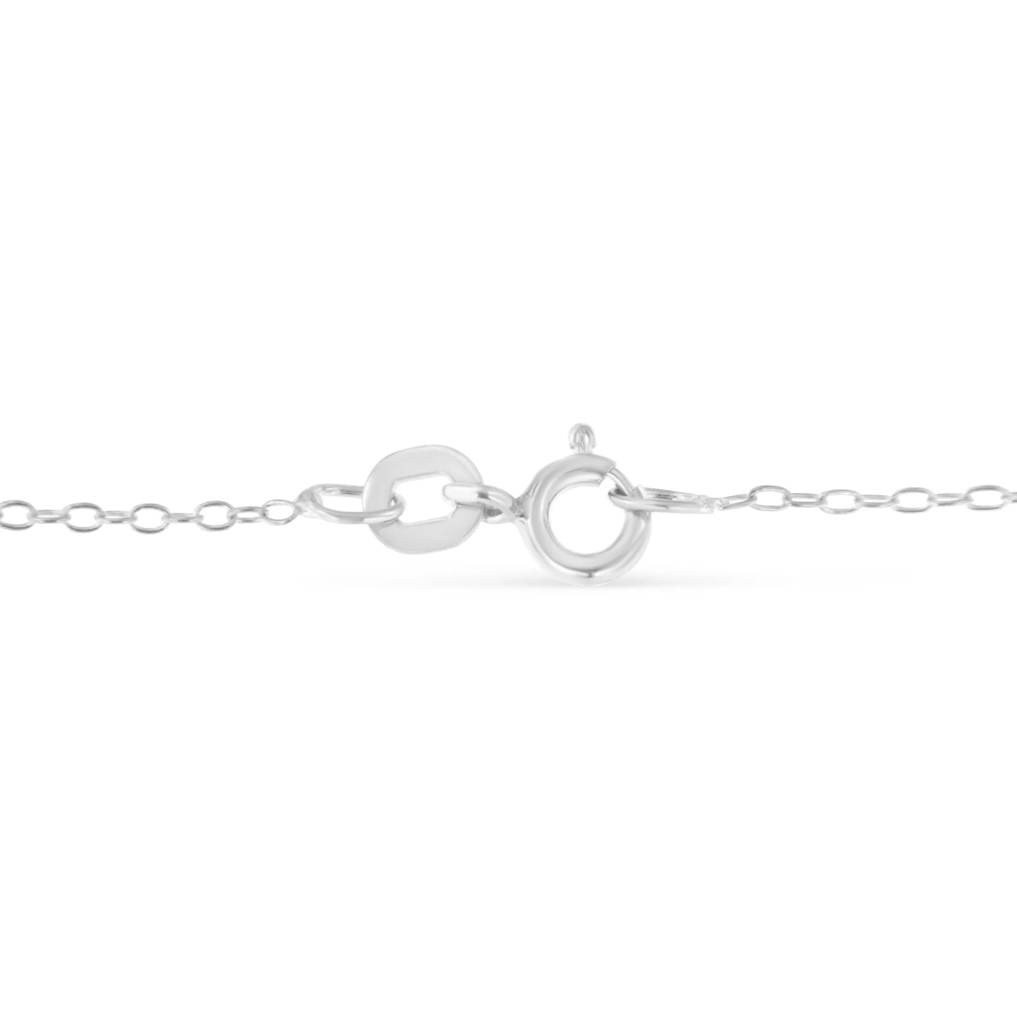 Sterling Silver Diamond Station Necklace (1/2 cttw, I-J Color, I1-I2 Clarity) - Image 8