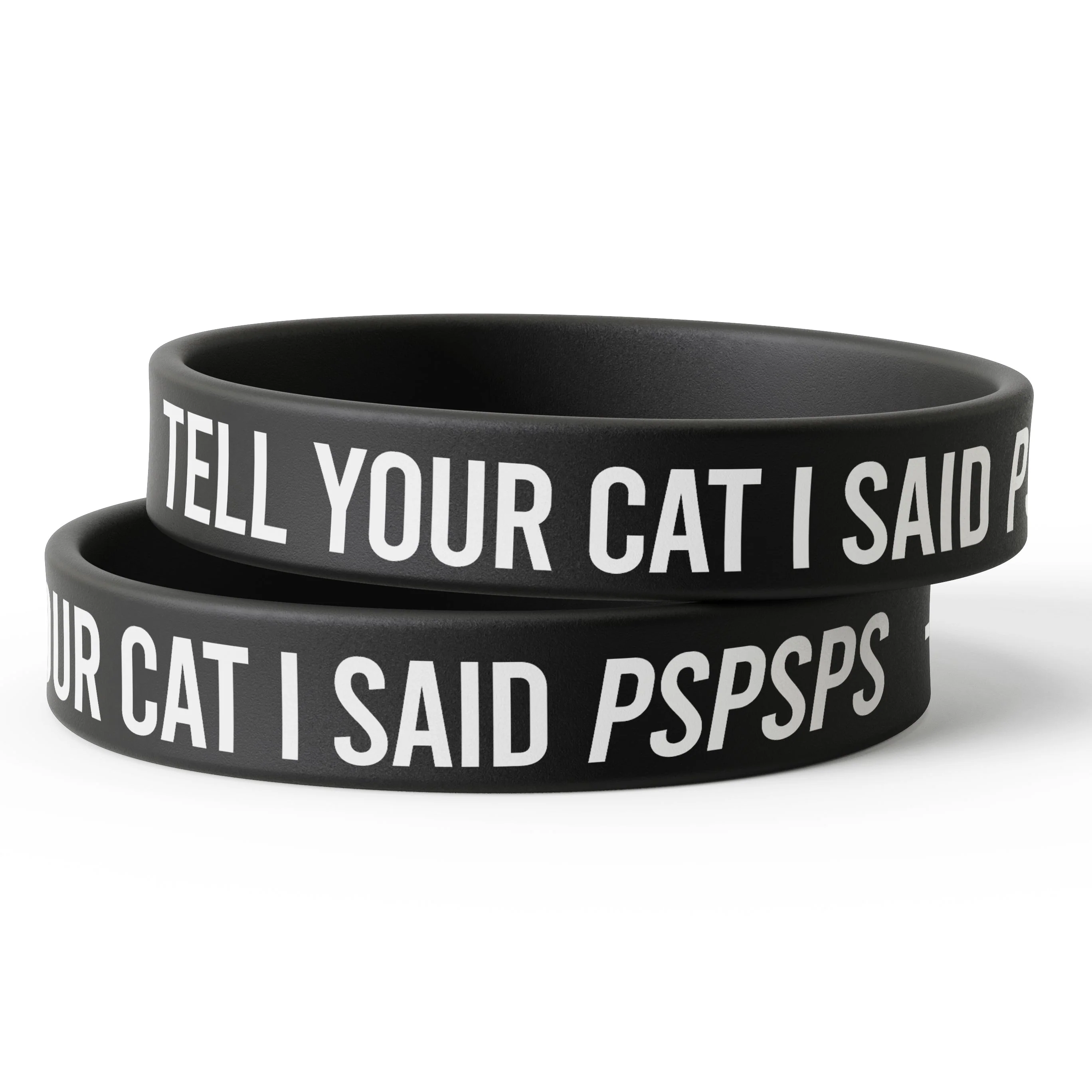Tell Your Cat I Said PSPSPS Silicone Wristband - Image 2