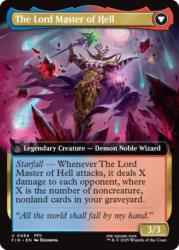 The Emperor of Palamecia // The Lord Master of Hell (FIN-484) - FINAL FANTASY: (Extended Art) Foil - Image 3