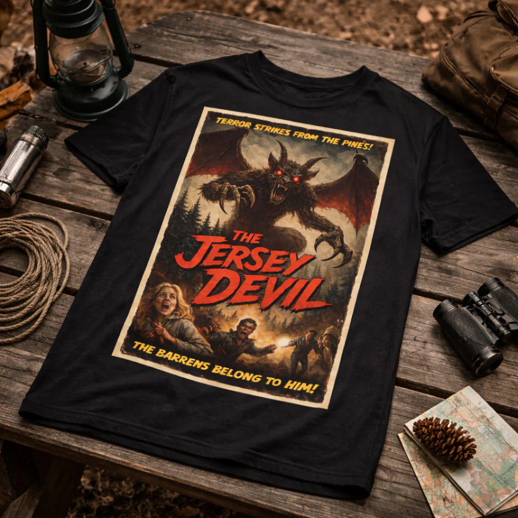 The Jersey Devil Horror Movie Poster T-Shirt - Image 5
