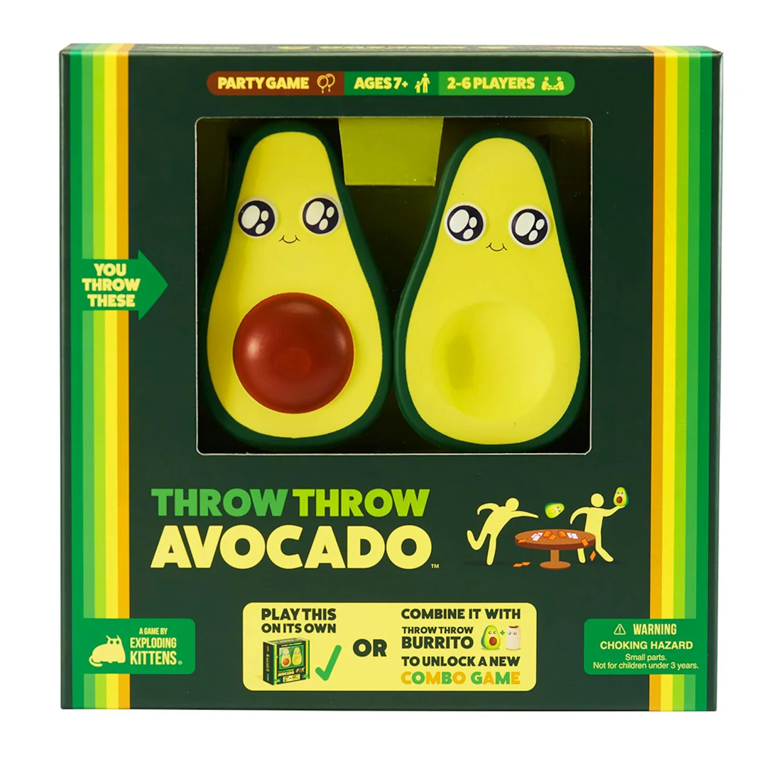 Throw Avocado by Exploding Kittens - A Dodgeball Card Sequel and Expansion Set - Family-Friendly Party Games for Adults, Teens & Kids - 2-6 Players