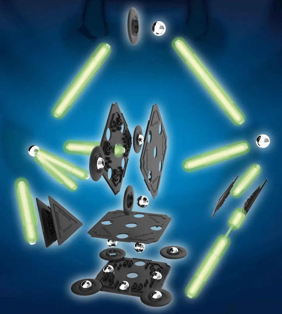 Tinamiri Supermag - Glow 45 - Magnetic Building Set, Educational construction fun, 45 piece set, Magnet Toys, 0666 - Image 3