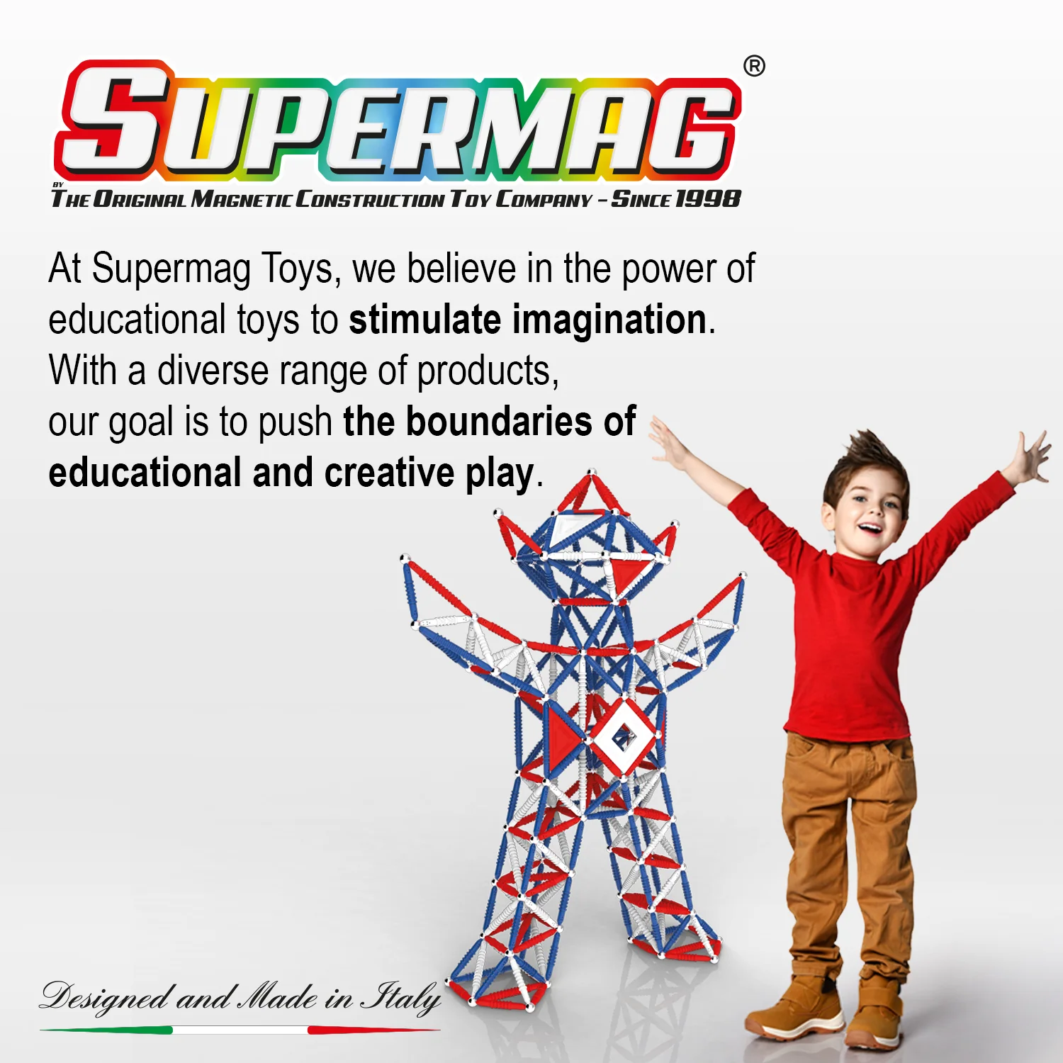 Tinamiri Supermag - Heroes Baby 460 - Magnetic Building Set, Educational construction fun, 460 piece set, Magnet Toys, 0170 - Image 7