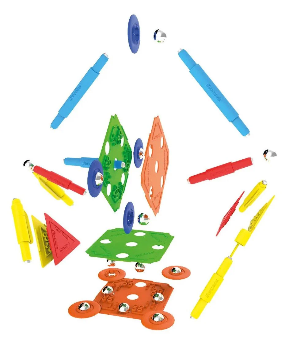 Tinamiri Supermag - Multicolor 45 - Magnetic Building Set, Educational construction fun, 45 piece set, Magnet Toys, 0651 - Image 3