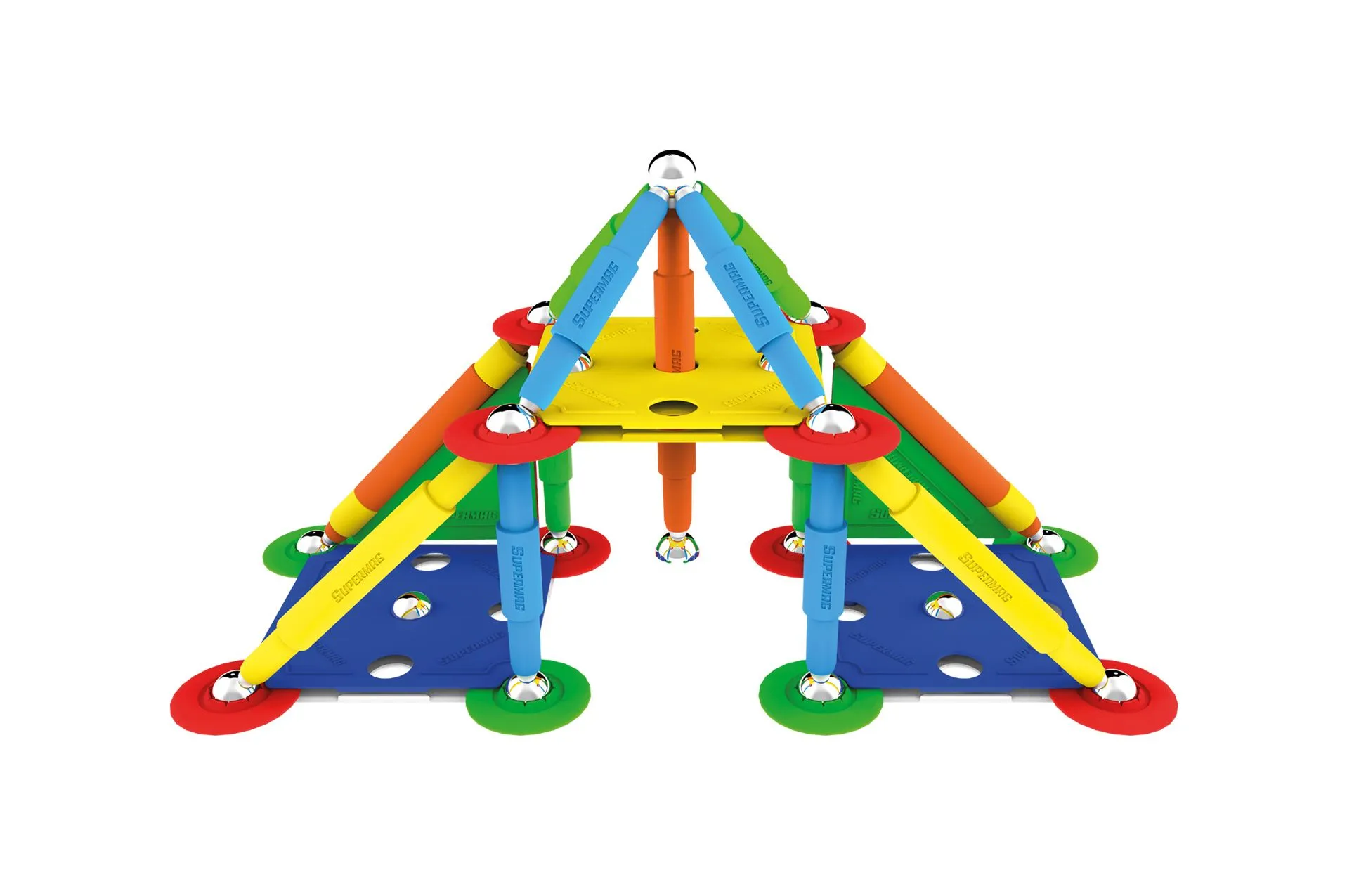 Tinamiri Supermag - Multicolor 60 - Magnetic Building Set, Educational construction fun, 60 piece set, Magnet Toys, 0652 - Image 7