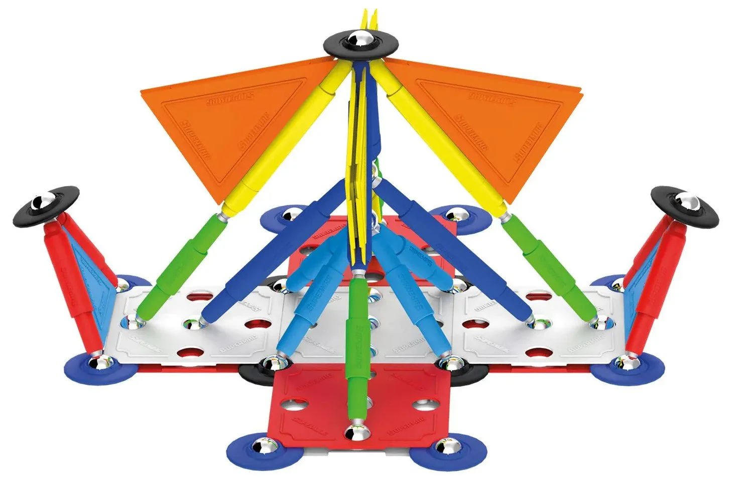 Tinamiri Supermag - Multicolor 85 - Magnetic Building Set, Educational construction fun, 85 piece set, Magnet Toys, 0658 - Image 7