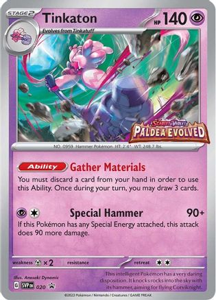 Tinkaton (Prerelease) 020 - SV Scarlet & Violet Promo Cards Holofoil