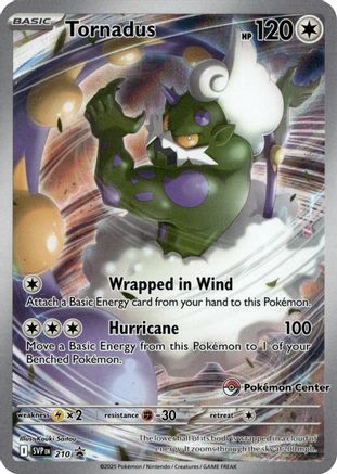Tornadus (Pokemon Center Exclusive) 210 - SV Scarlet & Violet Promo Cards Holofoil