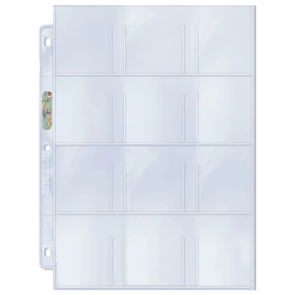 Ultra PRO: Platinum Hologram Standard 9-Pocket Pages - 3-Holes (100-Pack) - Image 2