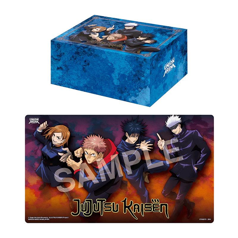 UNION ARENA Playmat & Half Storage Box set Jujutsu Kaisen