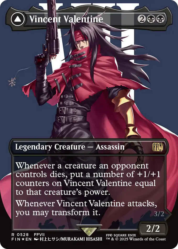 Vincent Valentine (Borderless) (Surge Foil) (FIN-528) - FINAL FANTASY (Borderless) Foil - Image 2