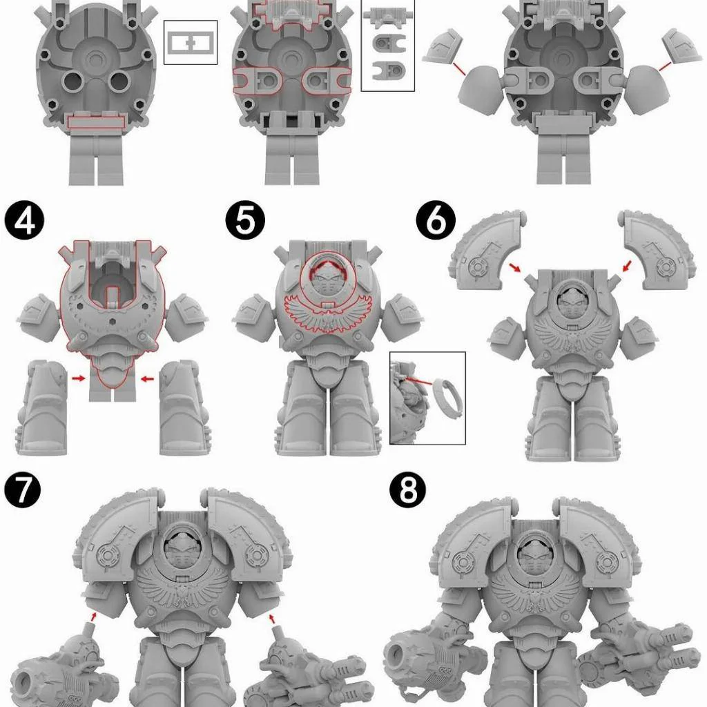 Warhammer 40,000 Raven Guard Saturnine Terminator Big Minifigure - Image 2