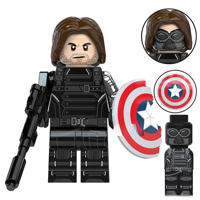 Winter Soldier Bucky Barnes Avengers Lego Minifigures Custom Toys 3