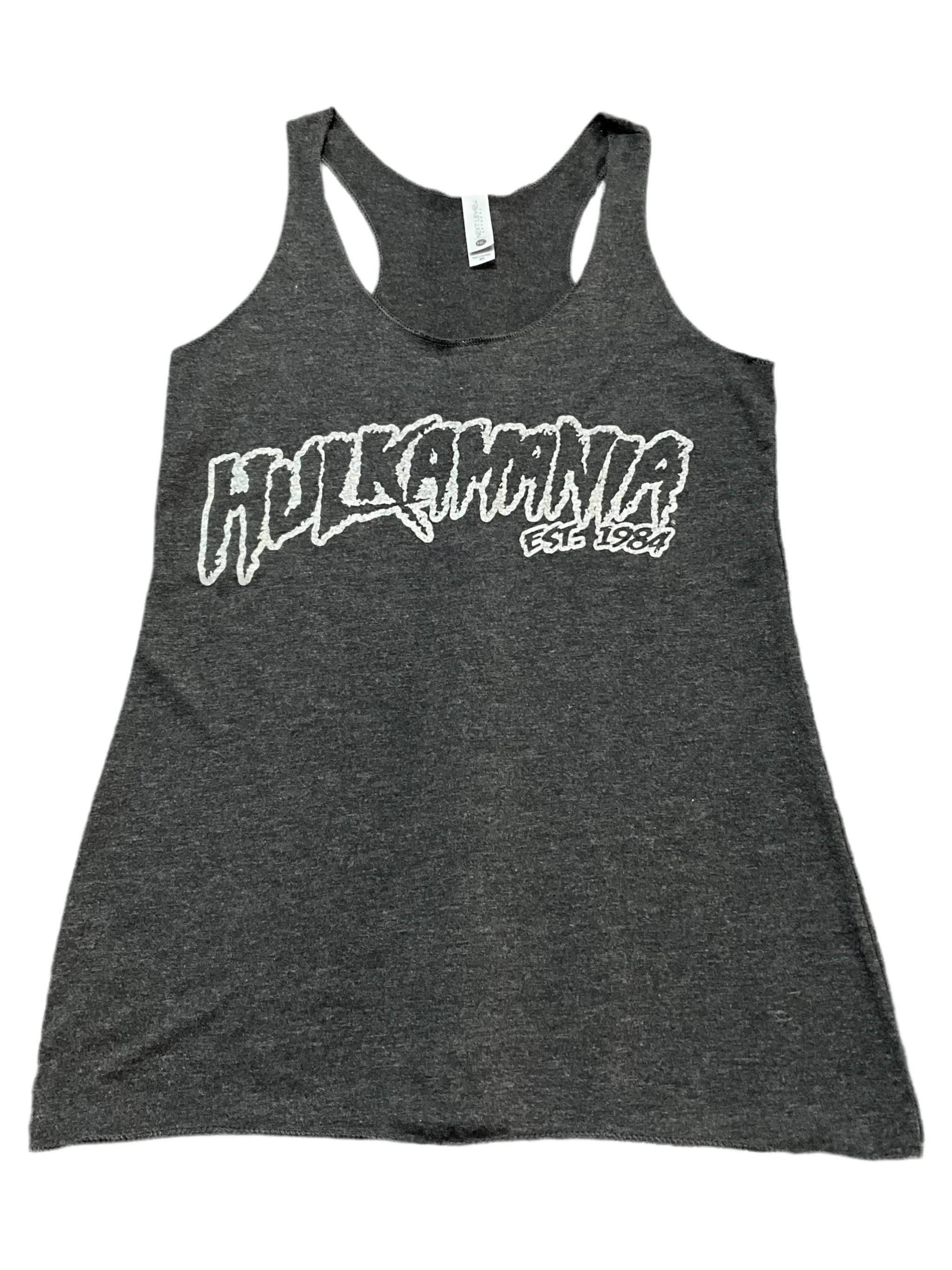 Womens Black Hulkamania Outline Tank Top - Image 2