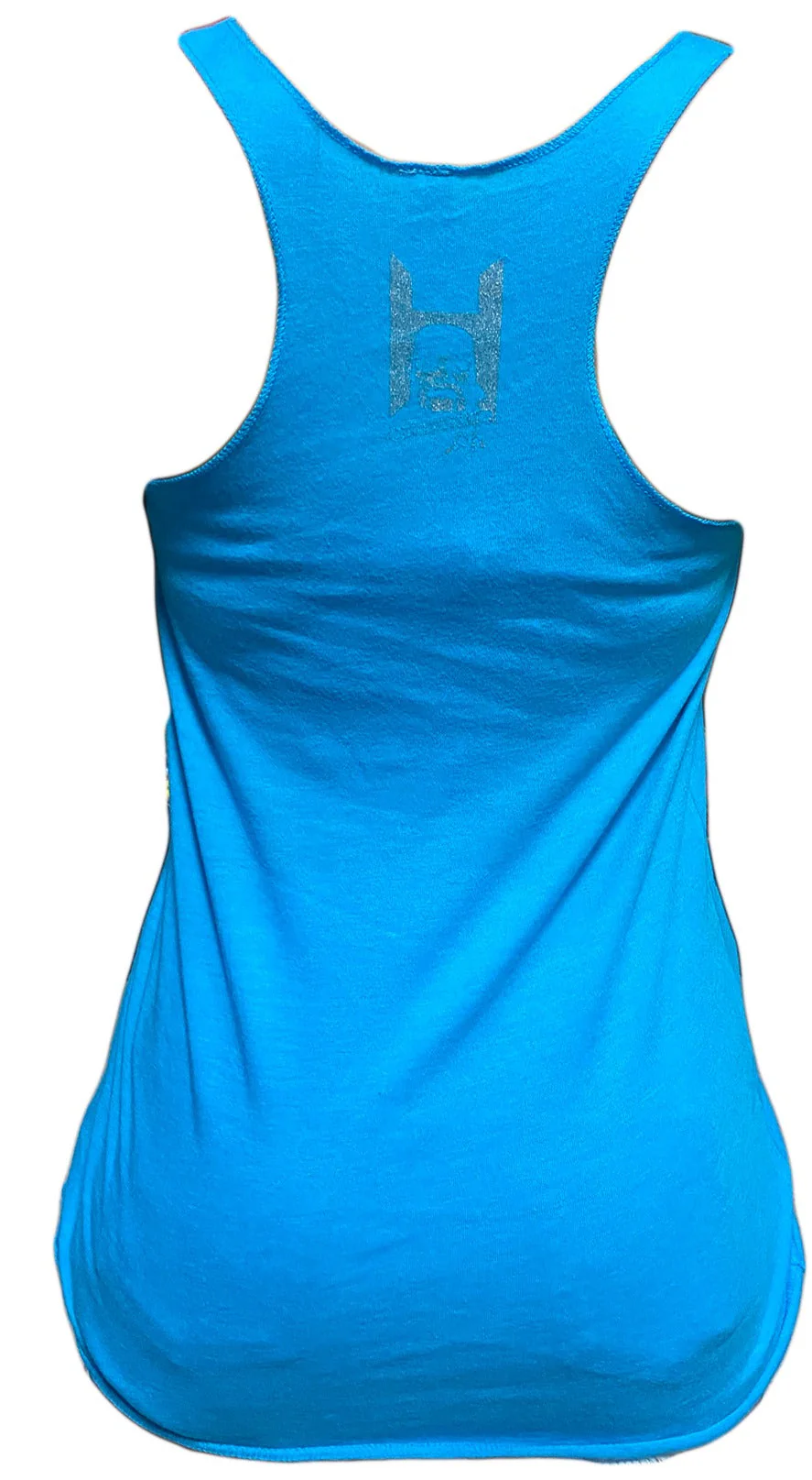 Womens Blue Hulkamania Outline Tank Top - Image 4