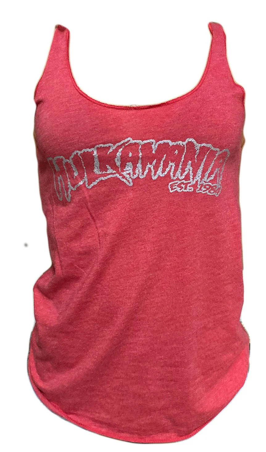 Womens Red Hulkamania Outline Tank Top - Image 3