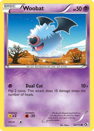 Woobat 064/113 - Legendary Treasures Reverse Holofoil