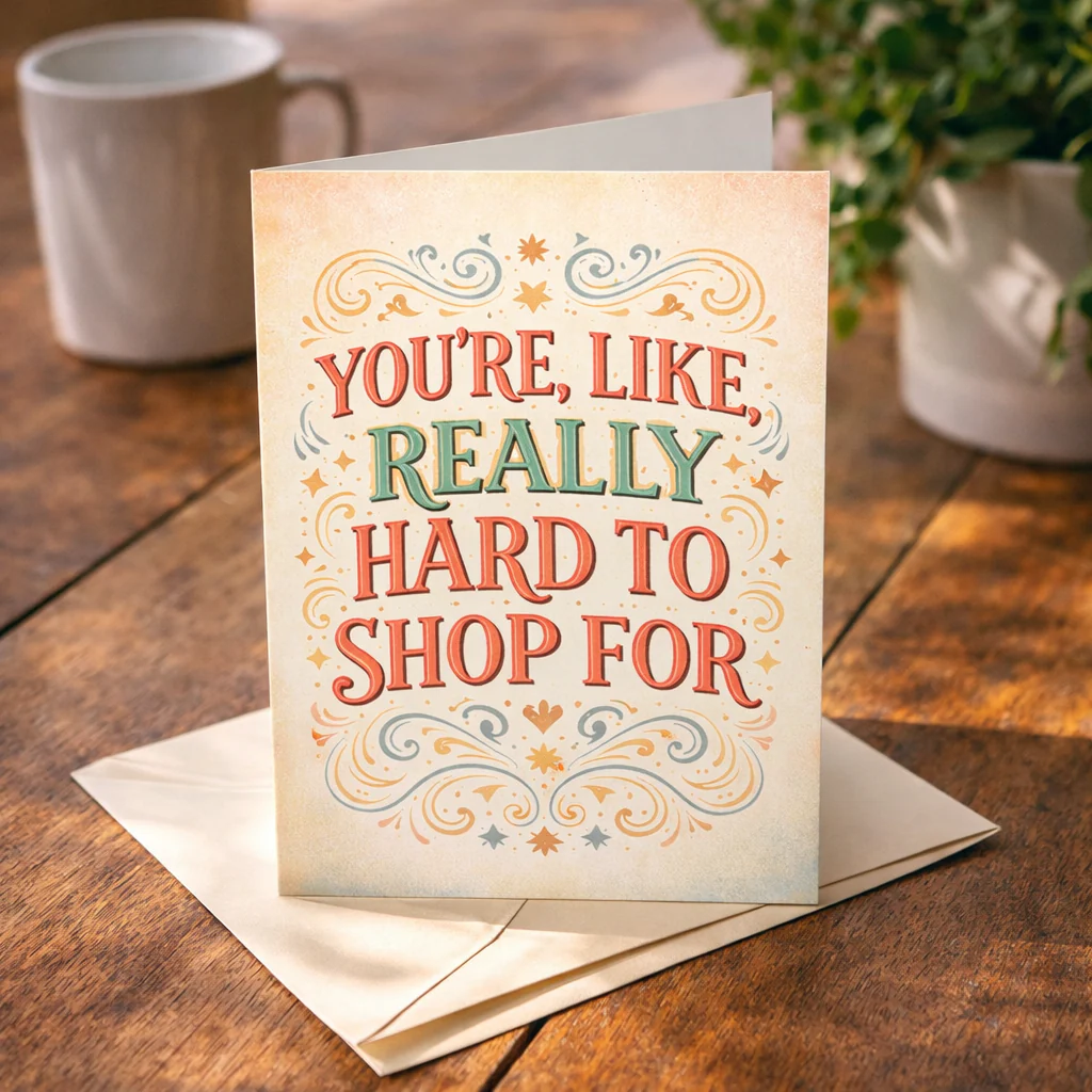 You're Like Really Hard to Shop For Card - Image 2
