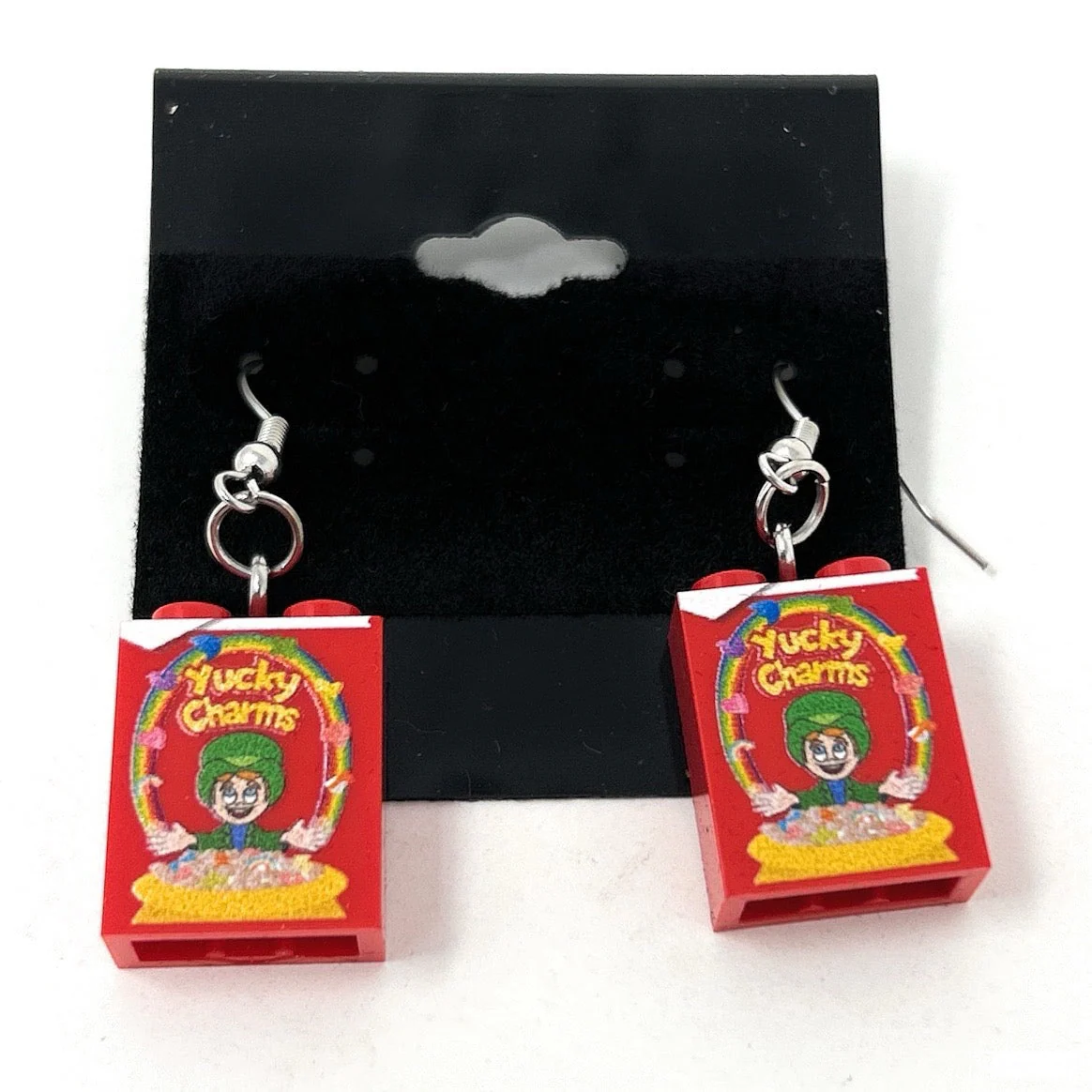 Yucky Charms Cereal Earrings made from LEGO parts - B3 Customs - Image 2