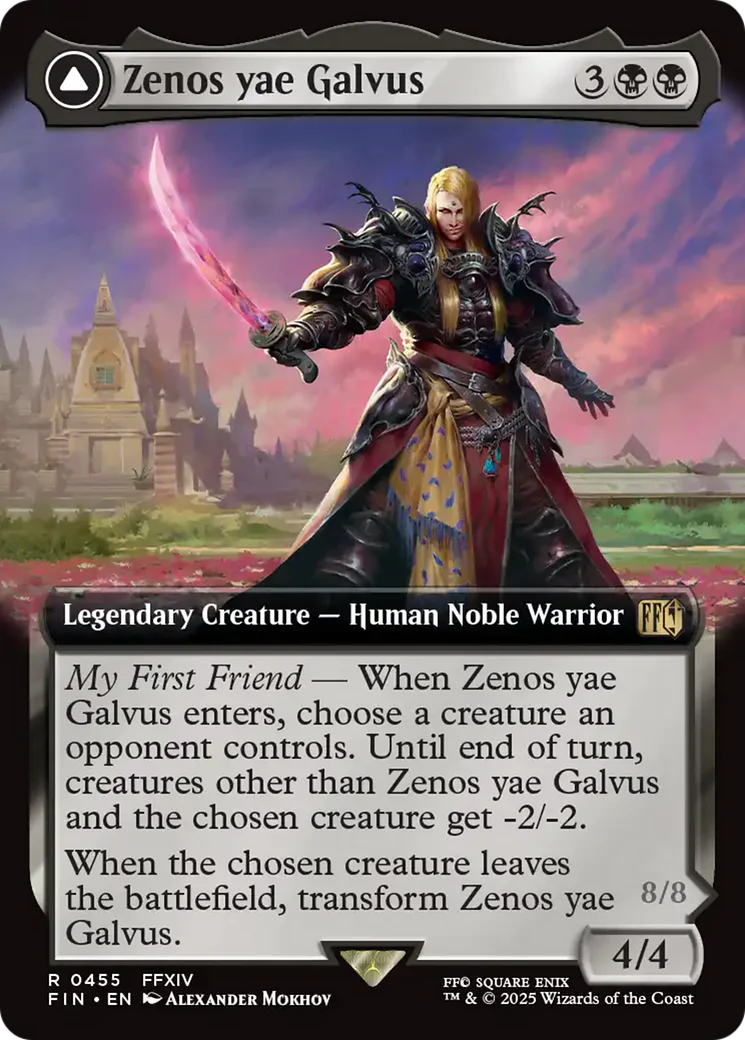 Zenos yae Galvus // Shinryu, Transcendent Rival (FIN-455) - FINAL FANTASY: (Extended Art) Foil - Image 4